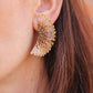 Bronze Ginkgo Leaf Earrings