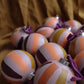 Modern "PEPPERMINT" Hand Painted Ornament