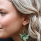 Matte Olive Air Bloom Earrings