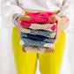 Handmade Macramé Clutch- Champagne & Pink