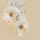 White Flower Earrings