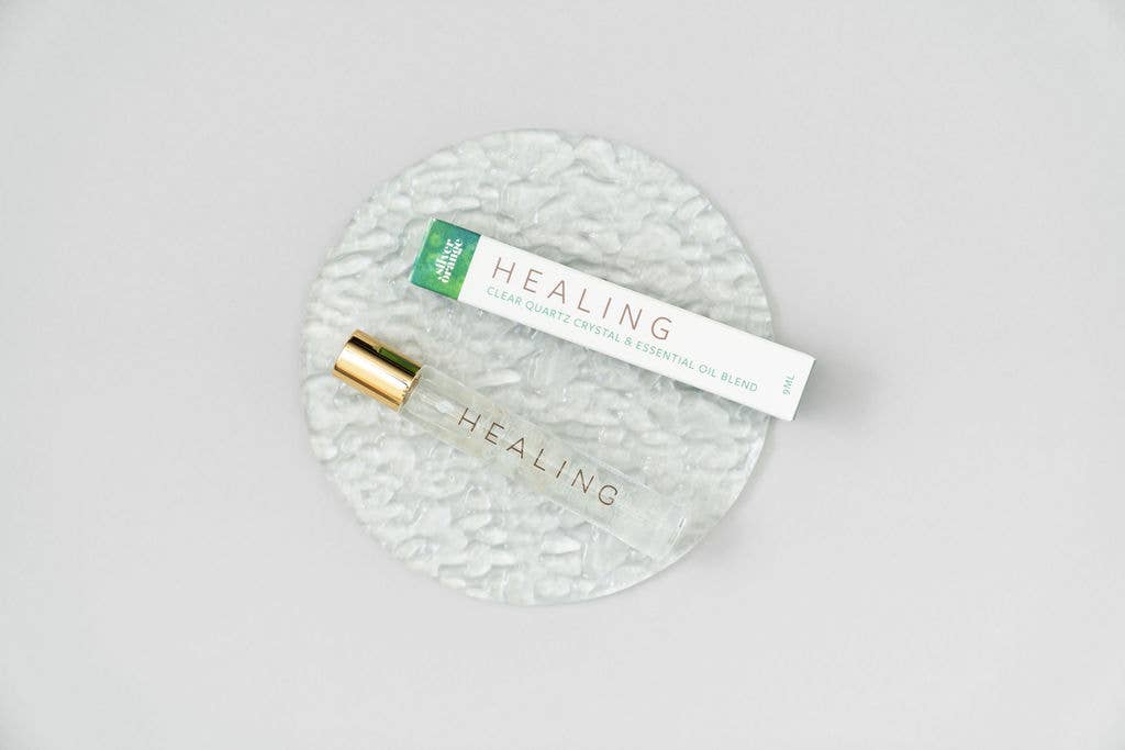 HEALING – Clear Quartz Roller | Soothing Aromatherapy