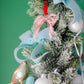 Red Grandmillennial Bow Watercolor Ornament