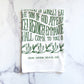 O Come, O Come Emmanuel Christmas Tea Towel - Evergreen