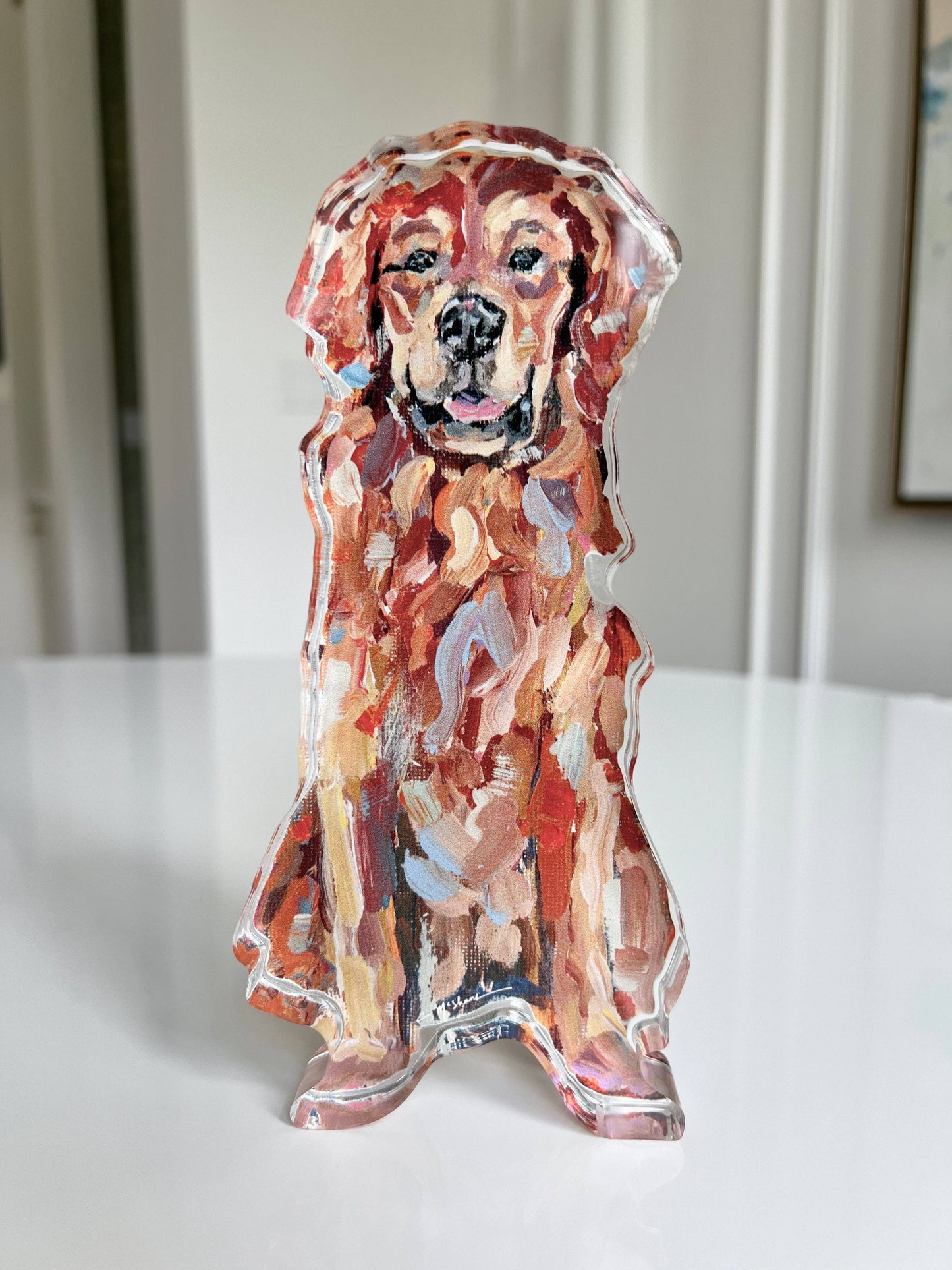 "Golden Retriever Red" acrylic