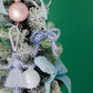 Blue and White Grandmillennial Bow Watercolor Ornament