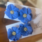 Mini Magnolia Stud Earrings-Cornflower