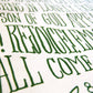 O Come, O Come Emmanuel Christmas Tea Towel - Evergreen
