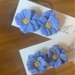 Mini Magnolia Stud Earrings-Periwinkle