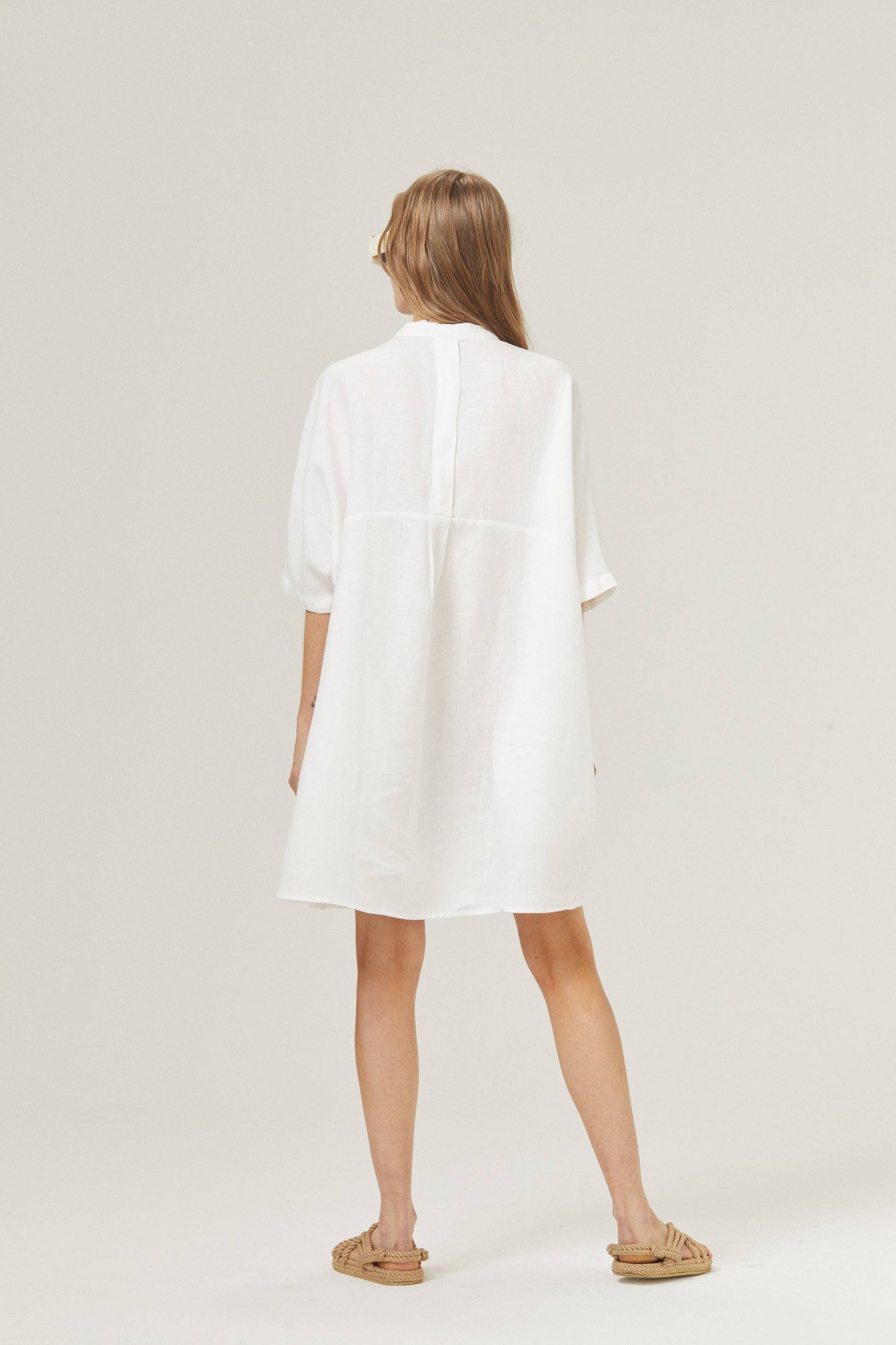 Lighthouse Linen Shirt Dress