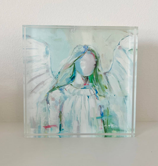 "To Protect You" Angel acrylic blocks