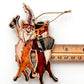 Wooden French Foxes Ornament
