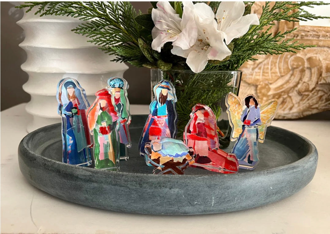 Tiny Acrylic Nativity Set