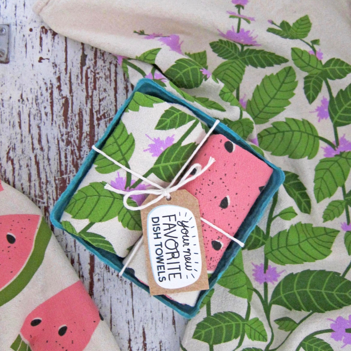 Mint & Melon - Dish Towel Set of 2