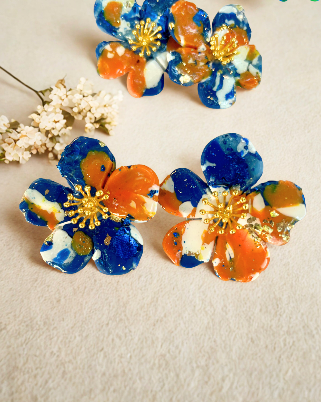 Elle Drago Floral Stud Earrings
