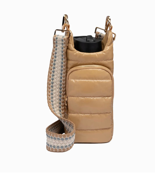 Camel Glossy HydroBag with Camel Patterned Strap