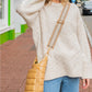 Camel Glossy HydroBag with Camel Patterned Strap
