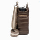 Chocolate Brown Shiny HydroBag with Dark Patterned Strap