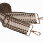 Chocolate Brown Shiny HydroBag with Dark Patterned Strap