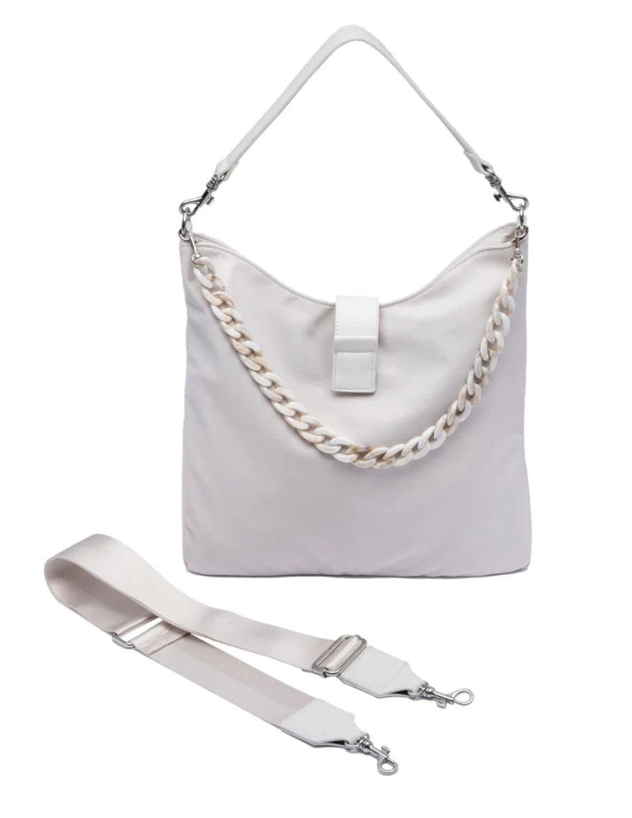 Oyster HydroHobo Bag with Silver Hardware