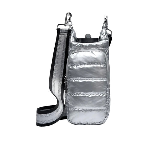 Silver HydroBag with Striped Strap
