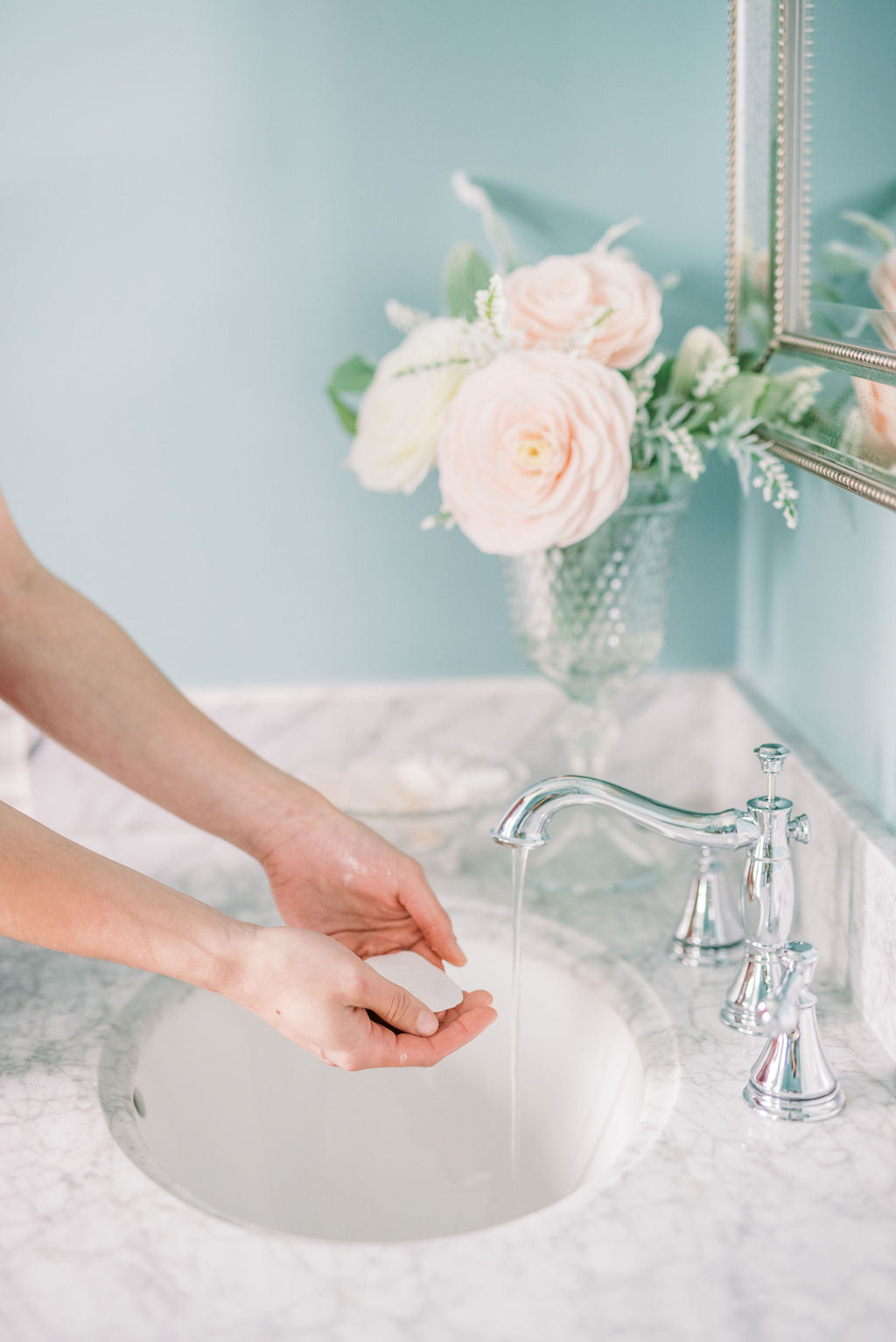 Cherry Blossom Heirloom Rose Bath Flower