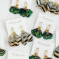 Mallard Feather Tassel Statement Earrings