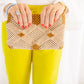 Handmade Macramé Clutch-Tan and Caramel