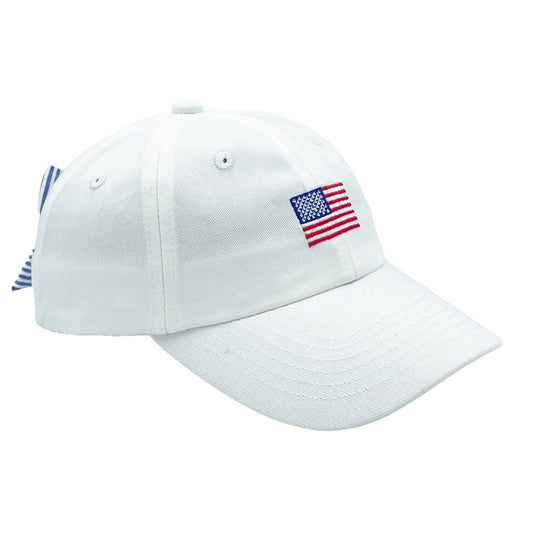 American Flag Bow Baseball Hat