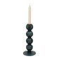 Deep Navy Glass Bubble Candle Holder