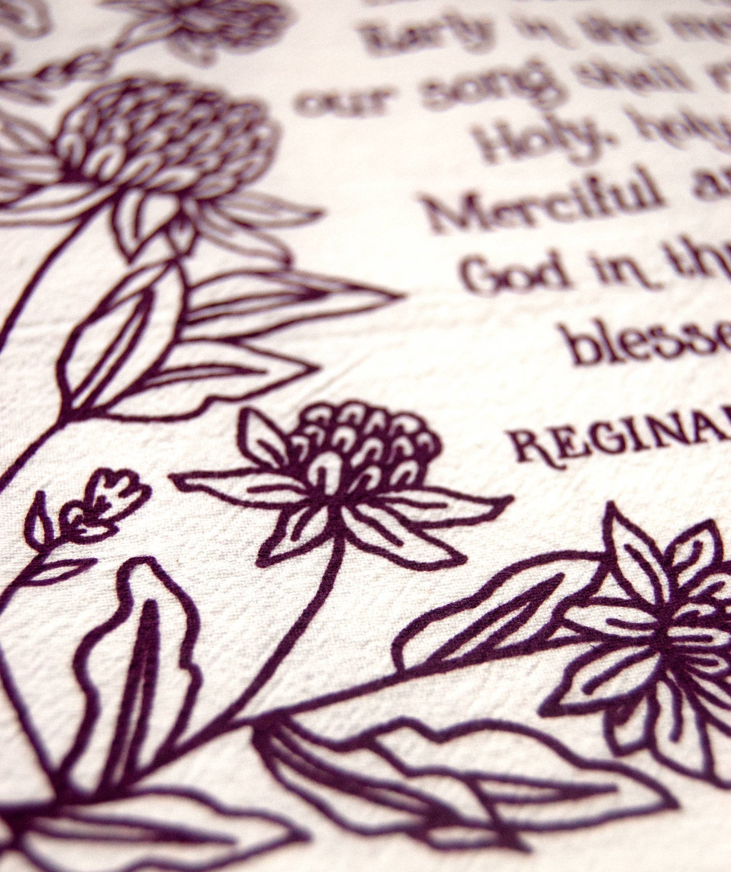 Holy, Holy, Holy! Hymn Tea Towel