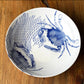Crabs Blue Wide Serving Bowl