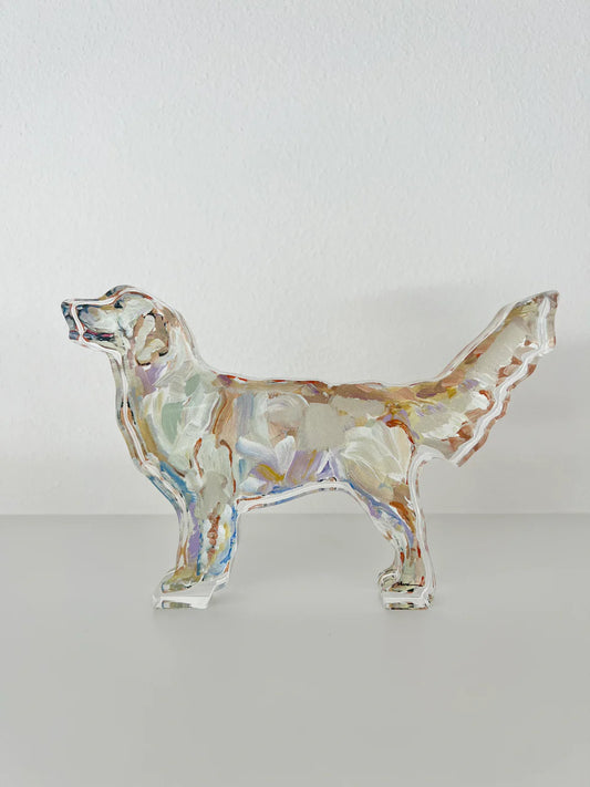 Golden Retriever Light Acrylic Dog