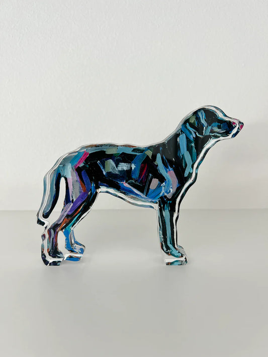 Black Lab Acrylic Dog