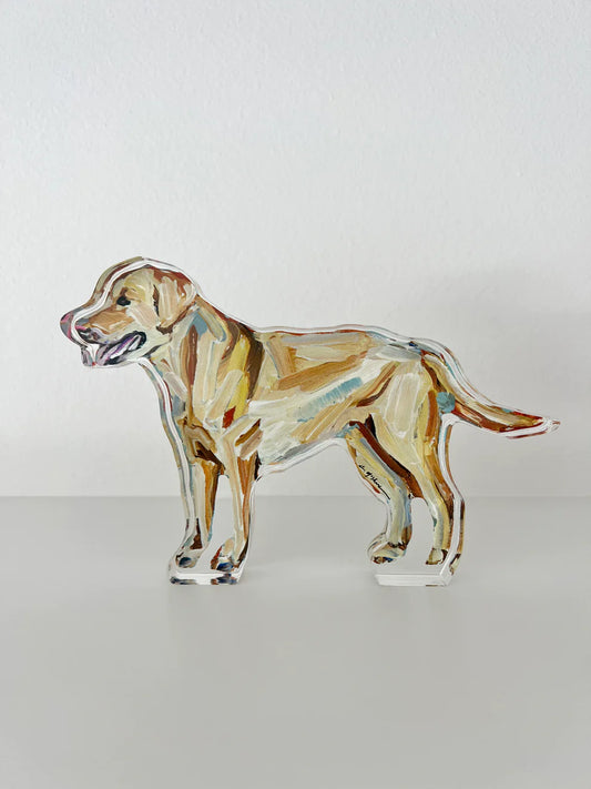 Yellow Lab Acrylic Dog