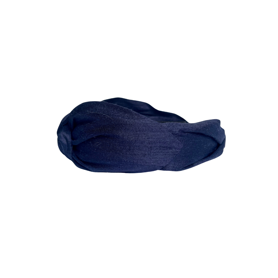 Navy - Top Knot Headband