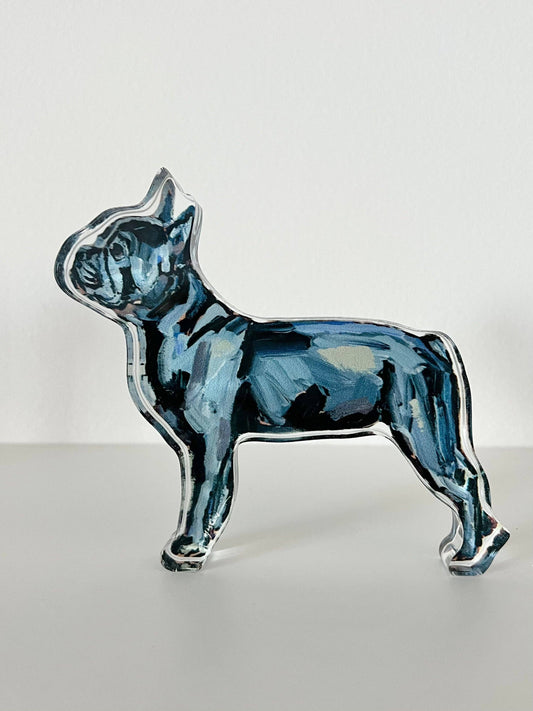 "Frenchie Blue" Acrylic Dog