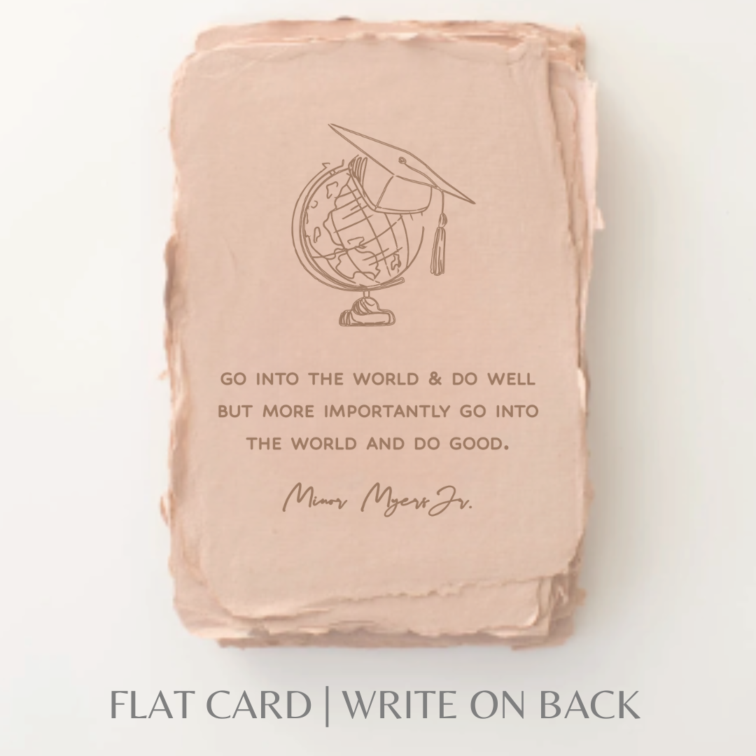 Go Into the World & Do Good | Graduation Greeting Card