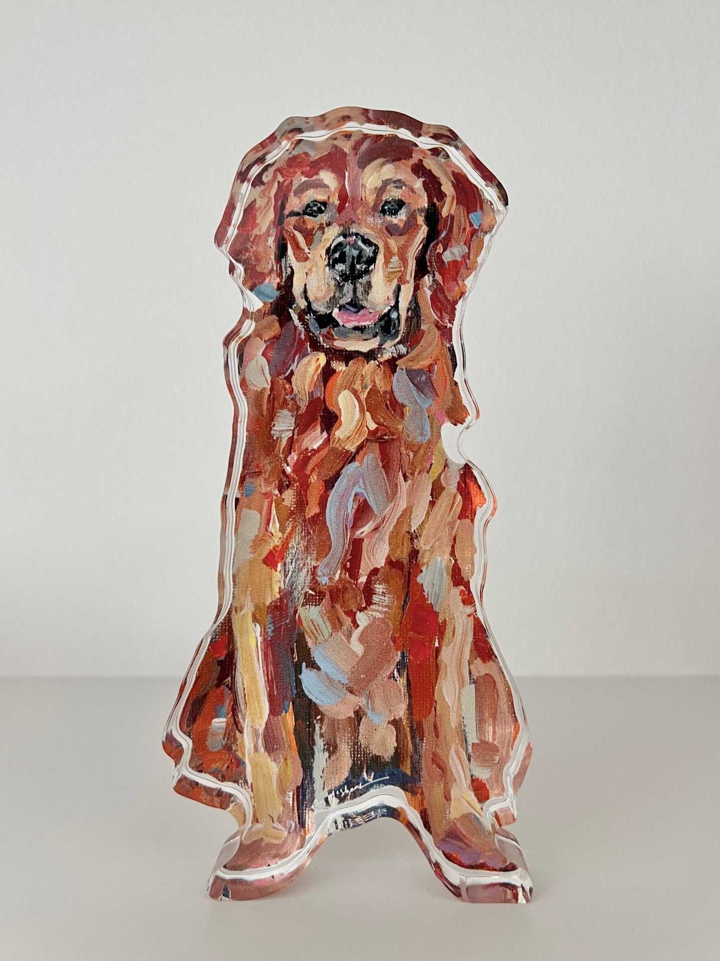 "Golden Retriever Red" acrylic