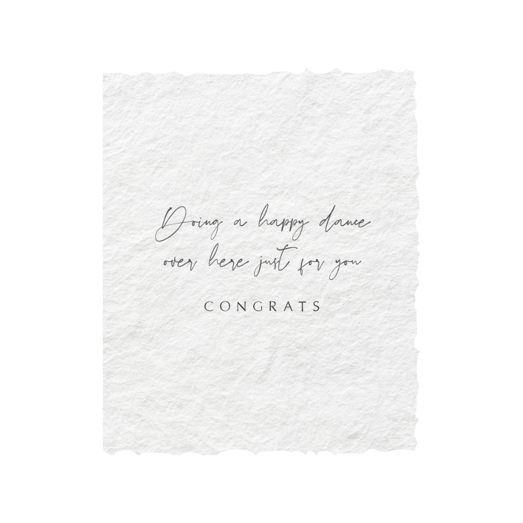 Happy Dance For You | Congratulations Card