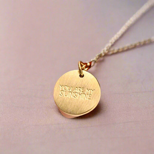 ‘You Are My Sunshine’ Engraved Charm