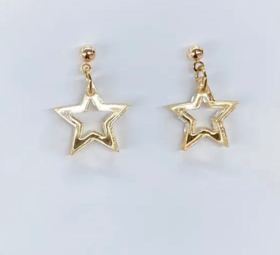 Mini Star Drop Earrings
