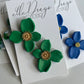 Shamrock Green Magnolia Studs
