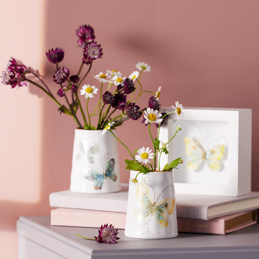 Light Blue Duo Butterfly- Picked With Love Vase