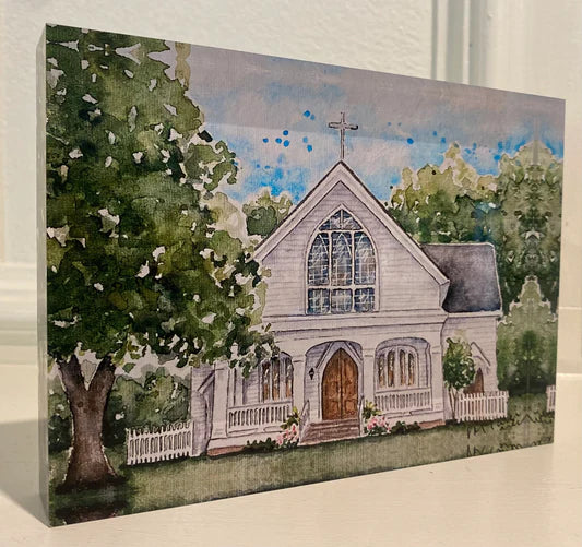 Sacred Heart, Fairhope- 7x5 Acrylic Block