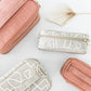 White Abstract Lines Beauty Poche