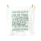 O Come, O Come Emmanuel Christmas Tea Towel - Evergreen