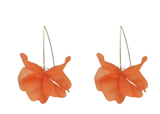 Orange Air Bloom Earrings