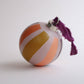 Modern "PEPPERMINT" Hand Painted Ornament