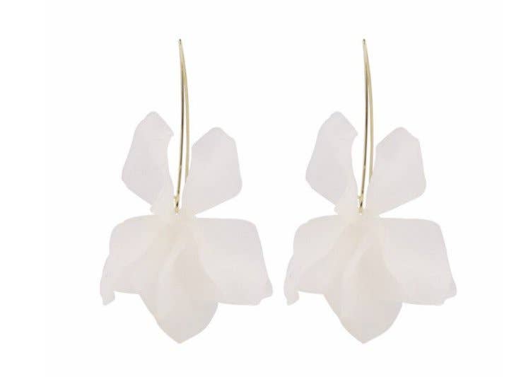 White Air Bloom Earrings
